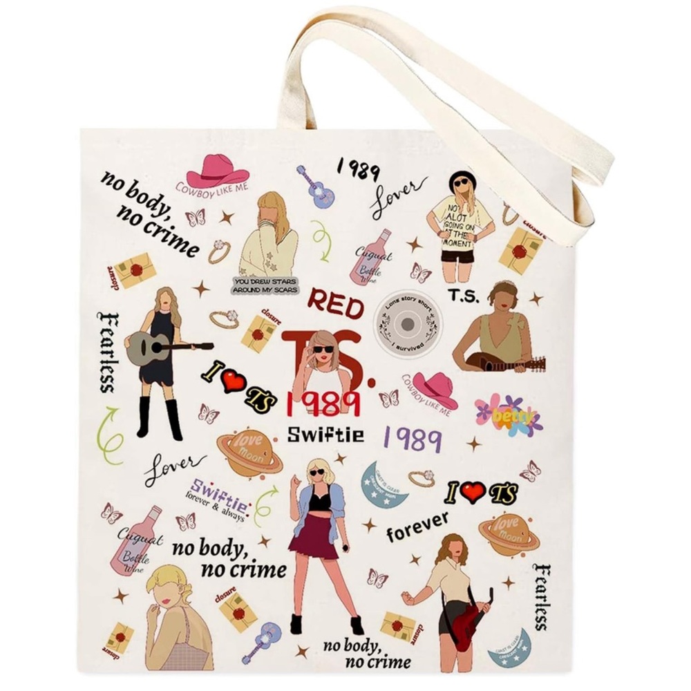 NWT Singer Tote‎ Bag for TS Fans, Canvas Tote Bag for Women Album Inspired